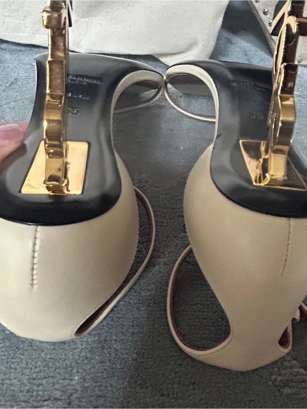 Saint Laurent YSL Opyum Logo Heels - Picture 8 of 12